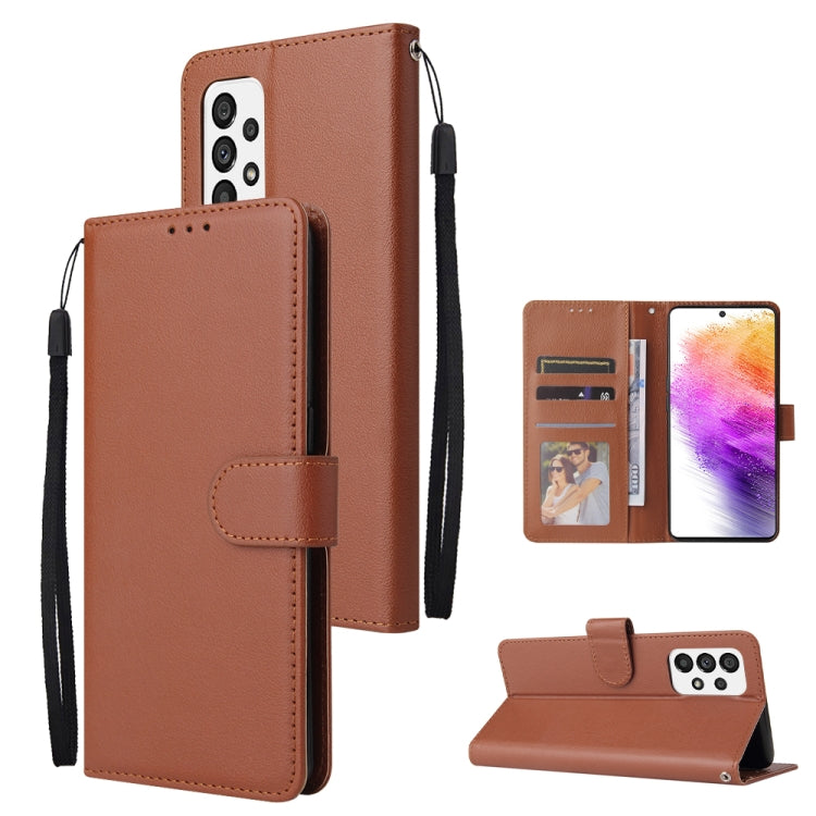 3 Card Slots Multifunctional Leather Phone Case, For Samsung Galaxy A33 5G, For Samsung Galaxy A53 5G, For Samsung Galaxy A73 5G, For Xiaomi 12 Lite, For Xiaomi 12S Ultra