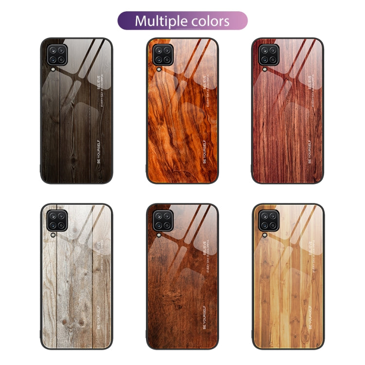 Wood Grain Glass Protective Phone Case, For Samsung Galaxy A12 5G, For Samsung Galaxy A20e, For Samsung Galaxy A52, For Samsung Galaxy A53, For Samsung Galaxy M32, For Samsung Galaxy M52 5G, For Samsung Galaxy S9+, For Samsung Galaxy S10+��������������...