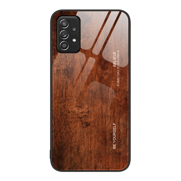 Wood Grain Glass Protective Phone Case, For Samsung Galaxy A12 5G, For Samsung Galaxy A20e, For Samsung Galaxy A52, For Samsung Galaxy A53, For Samsung Galaxy M32, For Samsung Galaxy M52 5G, For Samsung Galaxy S9+, For Samsung Galaxy S10+��������������...