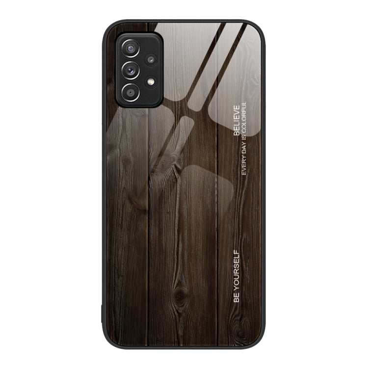 Wood Grain Glass Protective Phone Case, For Samsung Galaxy A12 5G, For Samsung Galaxy A20e, For Samsung Galaxy A52, For Samsung Galaxy A53, For Samsung Galaxy M32, For Samsung Galaxy M52 5G, For Samsung Galaxy S9+, For Samsung Galaxy S10+��������������...