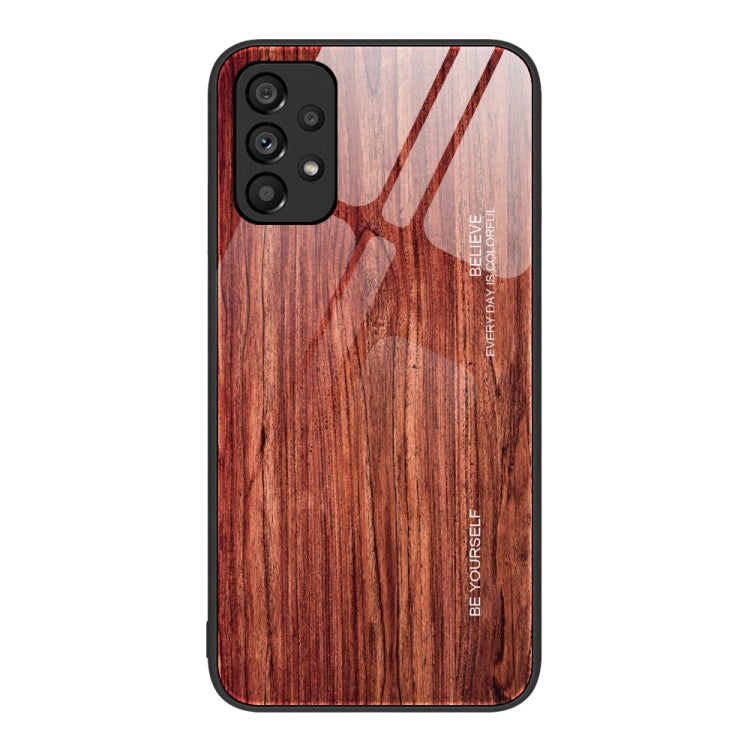 Wood Grain Glass Protective Phone Case, For Samsung Galaxy A12 5G, For Samsung Galaxy A20e, For Samsung Galaxy A52, For Samsung Galaxy A53, For Samsung Galaxy M32, For Samsung Galaxy M52 5G, For Samsung Galaxy S9+, For Samsung Galaxy S10+��������������...