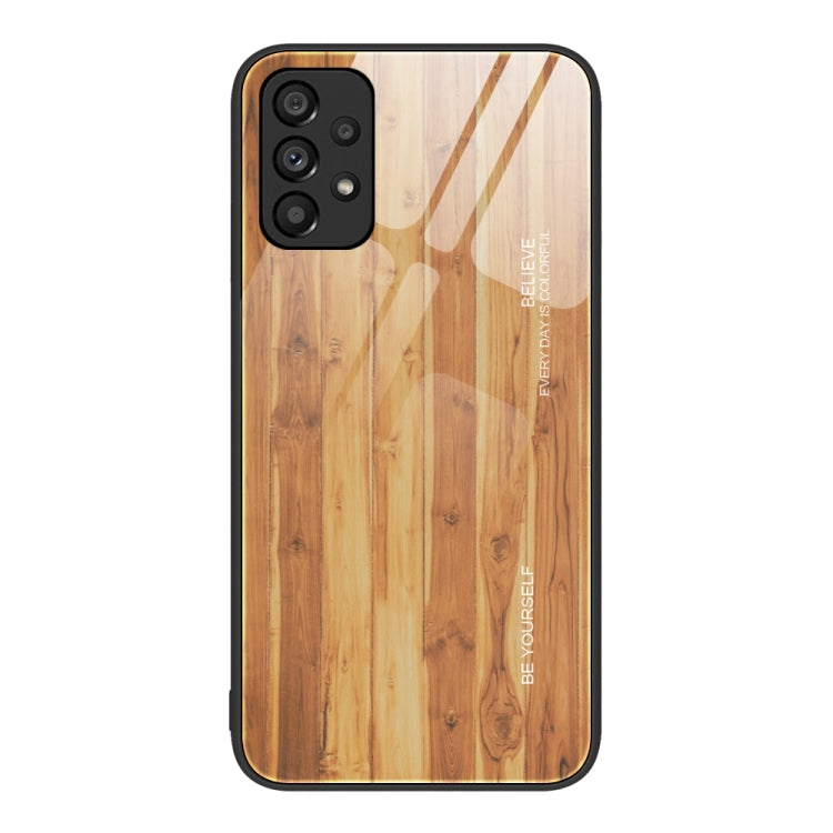 Wood Grain Glass Protective Phone Case, For Samsung Galaxy A12 5G, For Samsung Galaxy A20e, For Samsung Galaxy A52, For Samsung Galaxy A53, For Samsung Galaxy M32, For Samsung Galaxy M52 5G, For Samsung Galaxy S9+, For Samsung Galaxy S10+��������������...