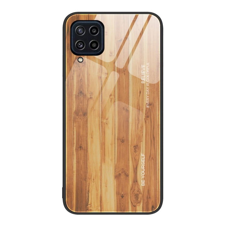 Wood Grain Glass Protective Phone Case, For Samsung Galaxy A12 5G, For Samsung Galaxy A20e, For Samsung Galaxy A52, For Samsung Galaxy A53, For Samsung Galaxy M32, For Samsung Galaxy M52 5G, For Samsung Galaxy S9+, For Samsung Galaxy S10+��������������...