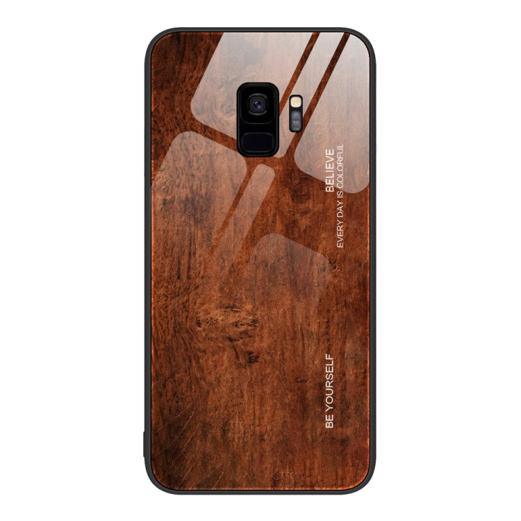 Wood Grain Glass Protective Phone Case, For Samsung Galaxy A12 5G, For Samsung Galaxy A20e, For Samsung Galaxy A52, For Samsung Galaxy A53, For Samsung Galaxy M32, For Samsung Galaxy M52 5G, For Samsung Galaxy S9+, For Samsung Galaxy S10+��������������...