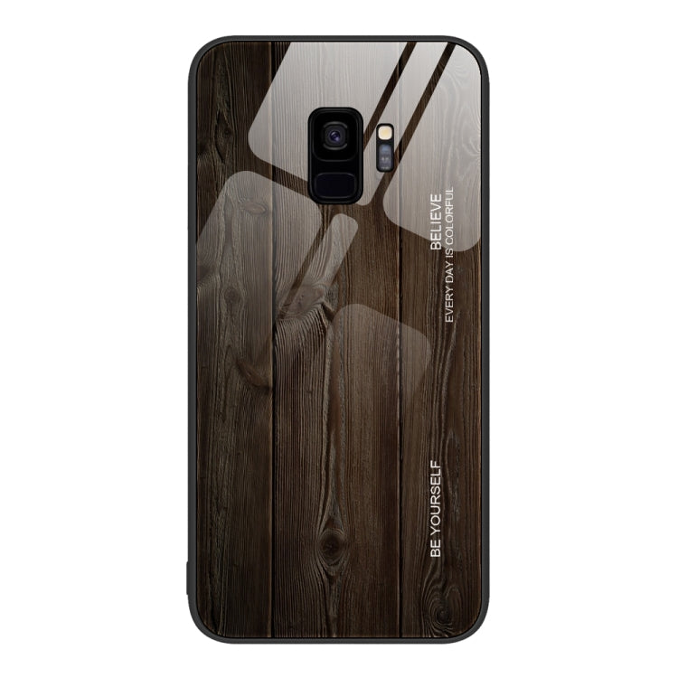 Wood Grain Glass Protective Phone Case, For Samsung Galaxy A12 5G, For Samsung Galaxy A20e, For Samsung Galaxy A52, For Samsung Galaxy A53, For Samsung Galaxy M32, For Samsung Galaxy M52 5G, For Samsung Galaxy S9+, For Samsung Galaxy S10+��������������...