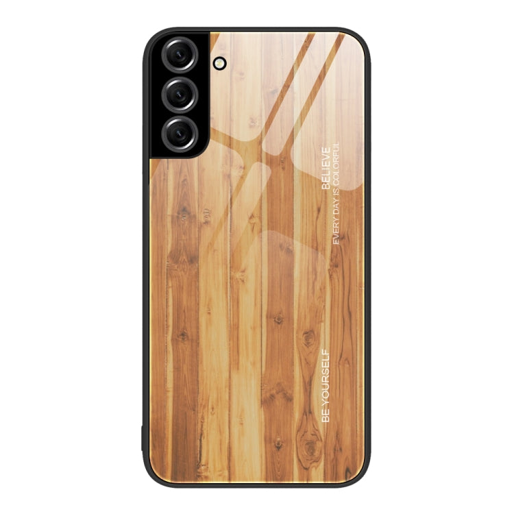 Wood Grain Glass Protective Phone Case, For Samsung Galaxy A12 5G, For Samsung Galaxy A20e, For Samsung Galaxy A52, For Samsung Galaxy A53, For Samsung Galaxy M32, For Samsung Galaxy M52 5G, For Samsung Galaxy S9+, For Samsung Galaxy S10+��������������...
