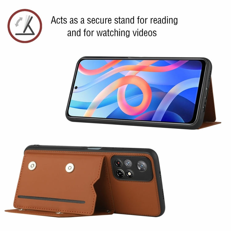 Skin Feel PU + TPU + PC Back Cover Shockproof Case, For Xiaomi Redmi Note 11 5G/Poco M4 Pro 5G, For Samsung Galaxy A13 4G