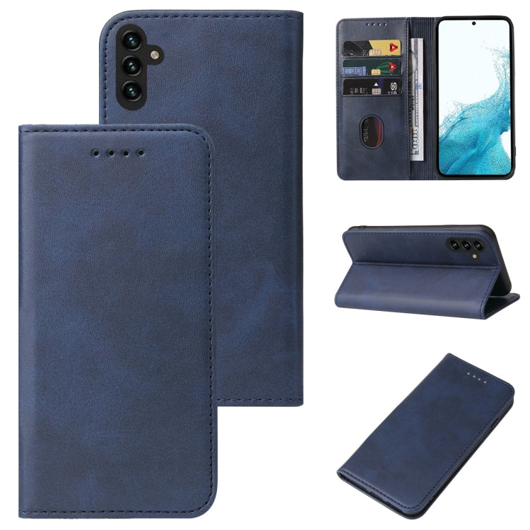 Calf Texture Magnetic Flip Leather Phone Case, For Samsung Galaxy A03s, For Samsung Galaxy A13 5G, For Samsung Galaxy A22 5G, For Samsung Galaxy A33 5G, For Samsung Galaxy A82 5G, For Samsung Galaxy S22 5G, For Samsung Galaxy S22+ 5G�������������������...