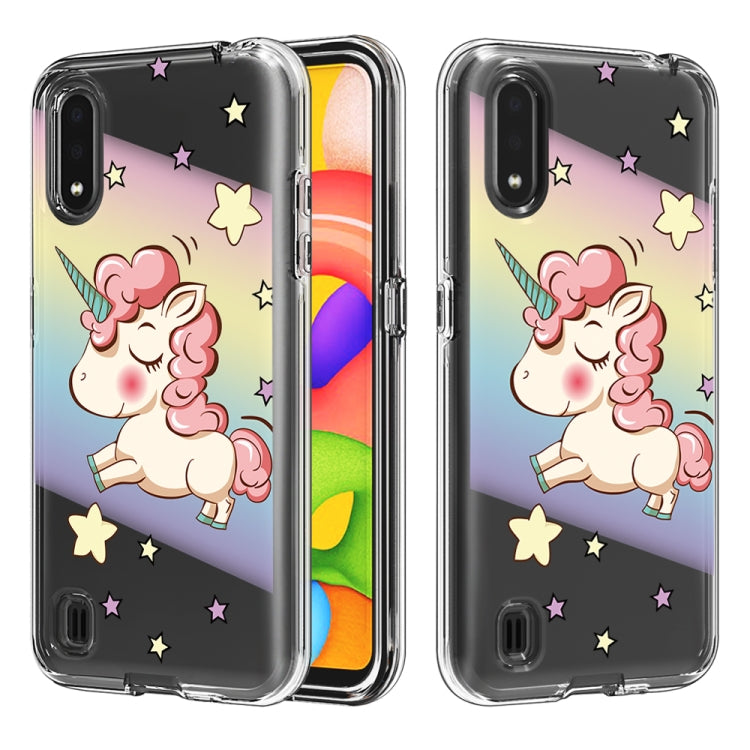 2 In 1 PC + TPU Card Pattern Transparent Protective Case, For Galaxy A01, For Galaxy A21, For Galaxy S20, For Galaxy S20+, For Galaxy S20 Ultra