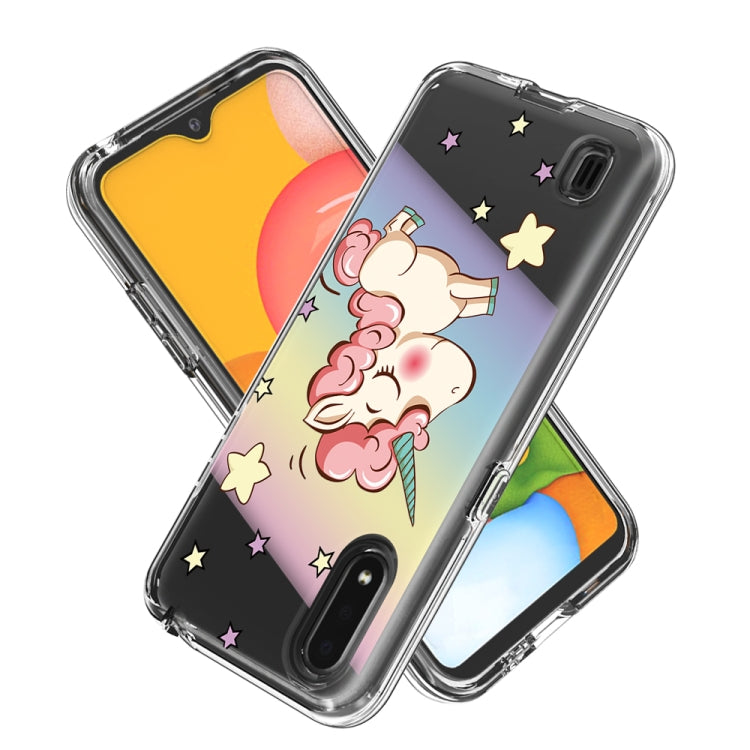 2 In 1 PC + TPU Card Pattern Transparent Protective Case, For Galaxy A01, For Galaxy A21, For Galaxy S20, For Galaxy S20+, For Galaxy S20 Ultra