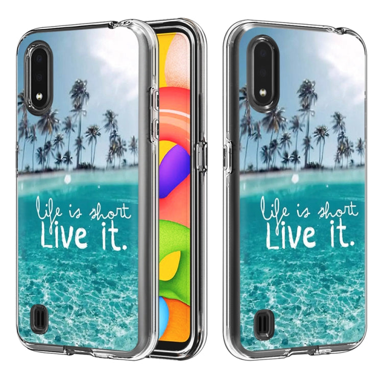 2 In 1 PC + TPU Card Pattern Transparent Protective Case, For Galaxy A01, For Galaxy A21, For Galaxy S20, For Galaxy S20+, For Galaxy S20 Ultra