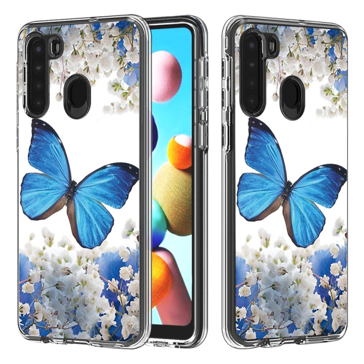 2 In 1 PC + TPU Card Pattern Transparent Protective Case, For Galaxy A01, For Galaxy A21, For Galaxy S20, For Galaxy S20+, For Galaxy S20 Ultra