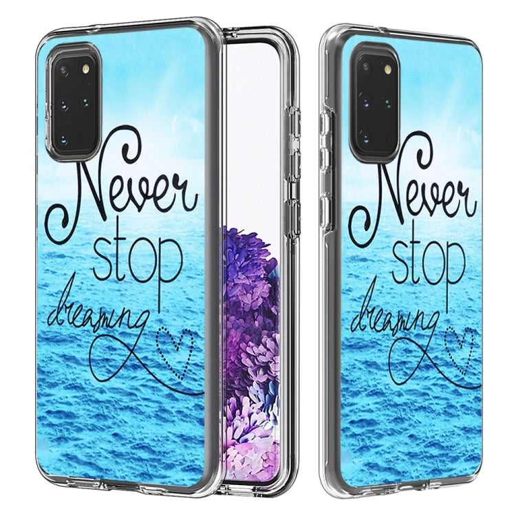 2 In 1 PC + TPU Card Pattern Transparent Protective Case, For Galaxy A01, For Galaxy A21, For Galaxy S20, For Galaxy S20+, For Galaxy S20 Ultra