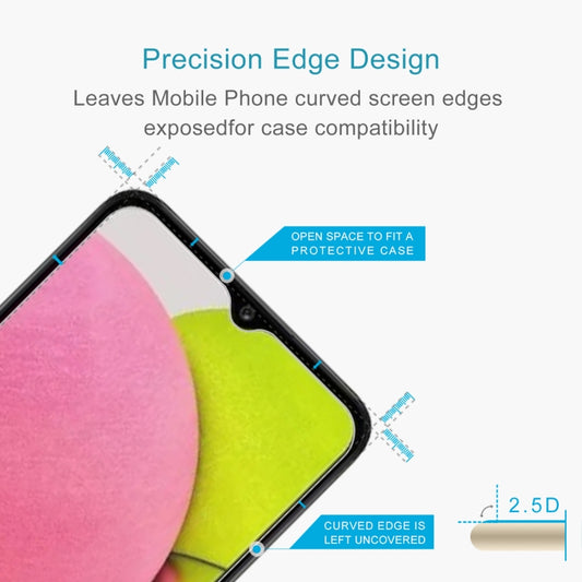 50 PCS 0.26mm 9H 2.5D Tempered Glass Film, For Samsung Galaxy A04s / A04 / A04e / M04 / F04 (50 PCS)