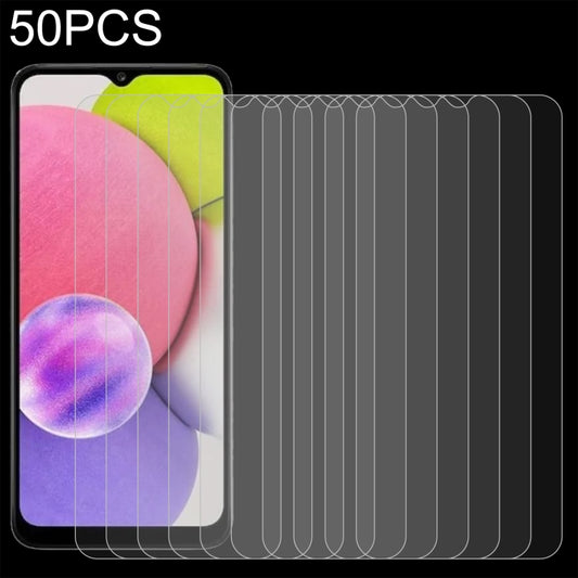 50 PCS 0.26mm 9H 2.5D Tempered Glass Film, For Samsung Galaxy A04s / A04 / A04e / M04 / F04 (50 PCS)