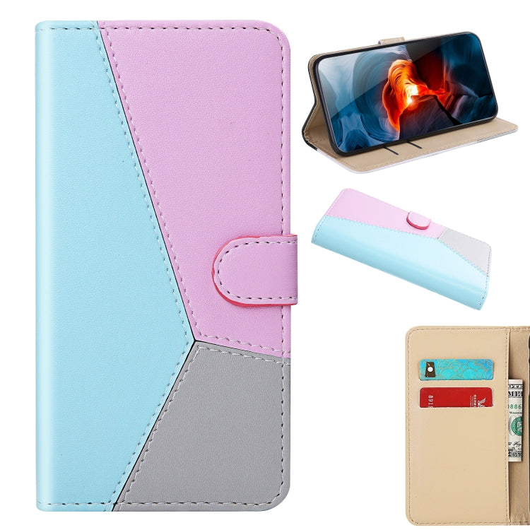 Tricolor Stitching Horizontal Flip Leather Phone Case, For Samsung Galaxy M13 4G, For Samsung Galaxy M23 5G