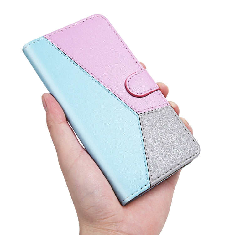 Tricolor Stitching Horizontal Flip Leather Phone Case, For Samsung Galaxy M13 4G, For Samsung Galaxy M23 5G