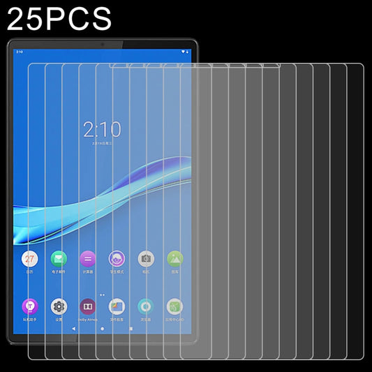 25 PCS 9H 0.3mm Explosion-proof Tempered Glass Film, For Lenovo M10 Plus X606, For Galaxy Tab A 8.4 (2020) T307 / Headwolf Fpad5 Pro