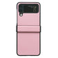 Two-color Litchi Texture PU Phone Case, For Samsung Galaxy Z Flip4 5G