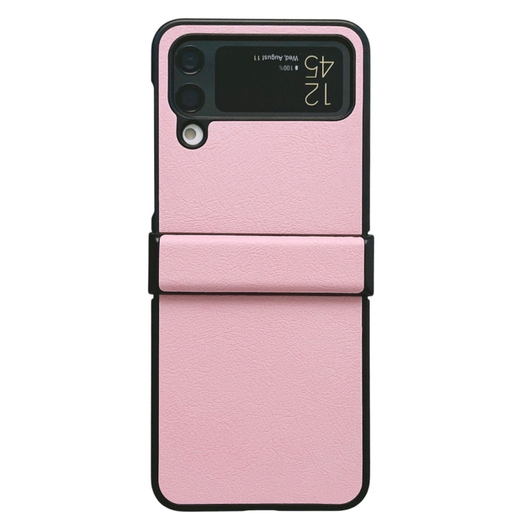 Two-color Litchi Texture PU Phone Case, For Samsung Galaxy Z Flip4 5G
