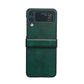 Two-color Litchi Texture PU Phone Case, For Samsung Galaxy Z Flip4 5G