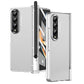 Skin Feel Two-color Contact Lens Hinge Flip Phone Case with Pen Slot, For Samsung Galaxy Z Fold4