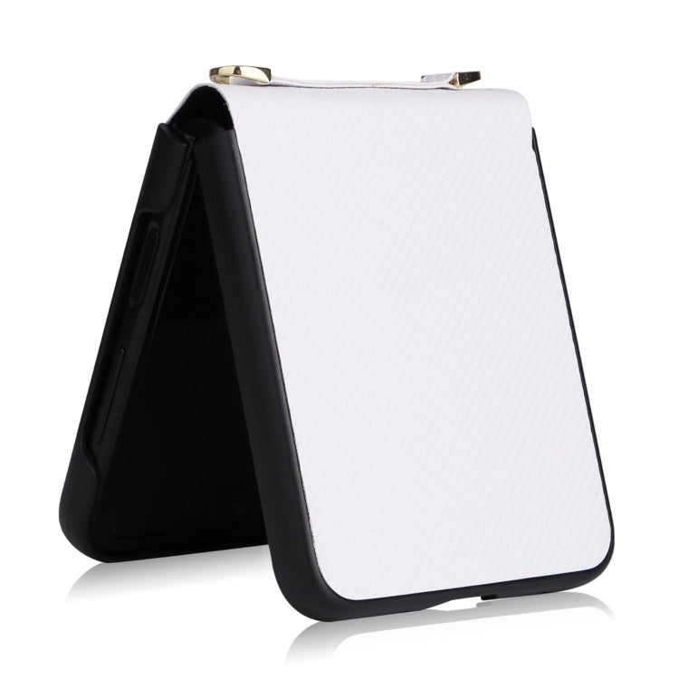 Twill Texture Leather Phone Case with Lanyard, For Samsung Galaxy Z Flip4