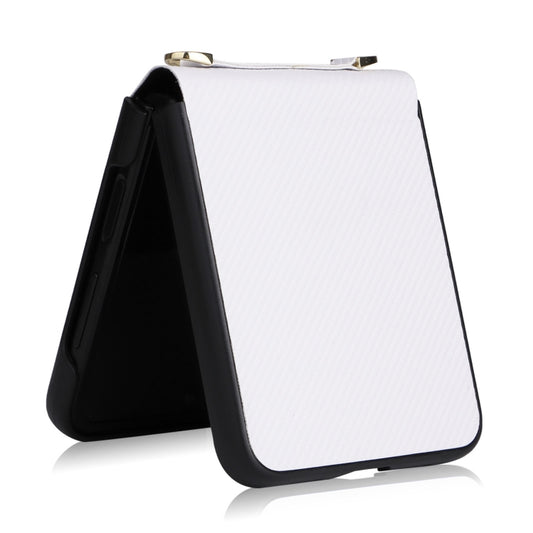 Twill Texture Leather Phone Case with Lanyard, For Samsung Galaxy Z Flip4