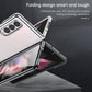 SULADA Shockproof Plating PC Transparent Protective Case, For Samsung Galaxy Z Fold4, For Samsung Galaxy Z Flip4