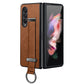 SULADA Cool Series PC + Leather Texture Skin Feel Shockproof Phone Case, For Samsung Galaxy Z Fold4, For Samsung Galaxy Z Flip4