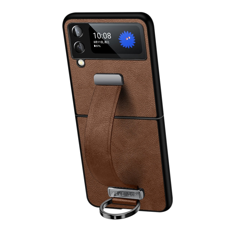 SULADA Cool Series PC + Leather Texture Skin Feel Shockproof Phone Case, For Samsung Galaxy Z Fold4, For Samsung Galaxy Z Flip4