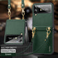 SULADA Litchi Texture Leather + TPU Phone Case with Strap, For Samsung Galaxy Z Flip4