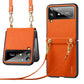 SULADA Litchi Texture Leather + TPU Phone Case with Strap, For Samsung Galaxy Z Flip4