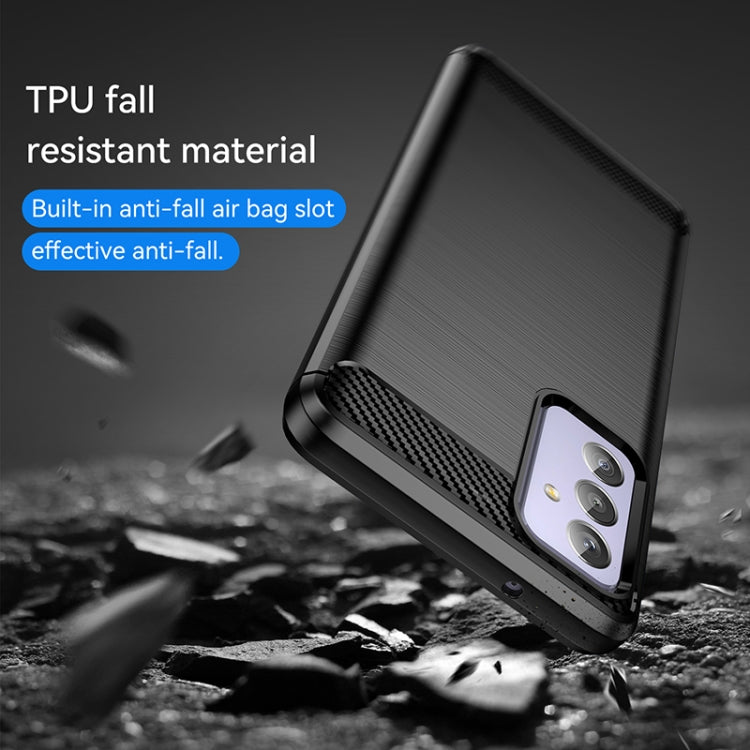 Brushed Texture Carbon Fiber TPU Phone Case, For Samsung Galaxy Quantum 2, For Samsung Galaxy A82, For Samsung Galaxy A22, For Samsung Galaxy F22, For Samsung Galaxy M22 / M32, For Samsung Galaxy A13 4G, For Samsung Galaxy S22+�������������������������...