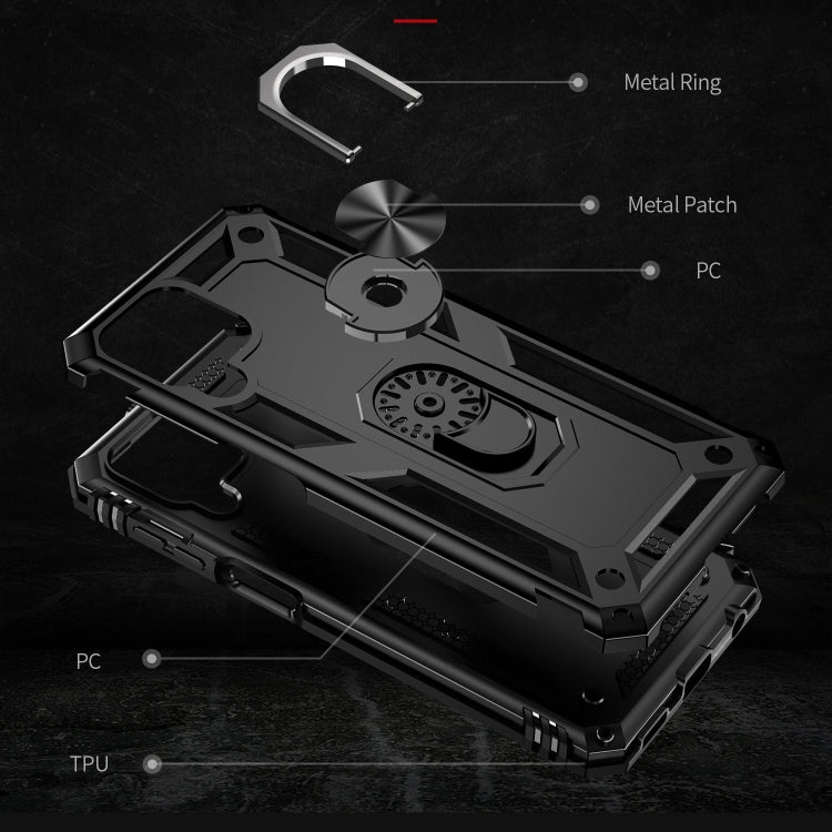 Shockproof TPU + PC Phone Case with 360 Degree Rotating Holder, For Samsung Galaxy M53 5G