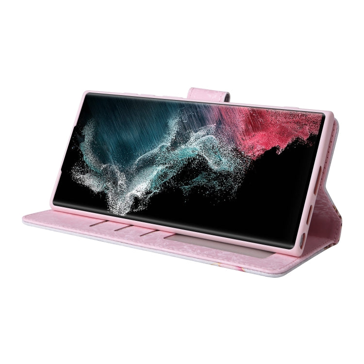 Bronzing Painting RFID Leather Case, For Samsung Galaxy S22 Ultra, For Samsung Galaxy S22 Plus, For Samsung Galaxy S22, For Samsung Galaxy S21 Ultra, For Samsung Galaxy S21 Plus, For Samsung Galaxy S21 FE 5G, For Samsung Galaxy S21 5G������������������...