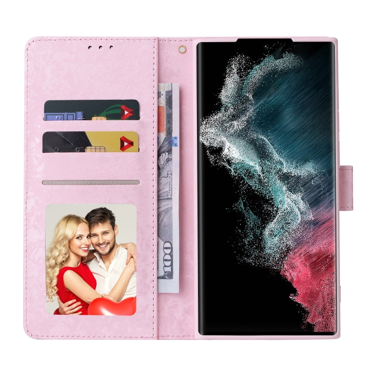 Bronzing Painting RFID Leather Case, For Samsung Galaxy S22 Ultra, For Samsung Galaxy S22 Plus, For Samsung Galaxy S22, For Samsung Galaxy S21 Ultra, For Samsung Galaxy S21 Plus, For Samsung Galaxy S21 FE 5G, For Samsung Galaxy S21 5G������������������...