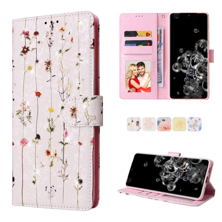 Bronzing Painting RFID Leather Case, For Samsung Galaxy S22 Ultra, For Samsung Galaxy S22 Plus, For Samsung Galaxy S22, For Samsung Galaxy S21 Ultra, For Samsung Galaxy S21 Plus, For Samsung Galaxy S21 FE 5G, For Samsung Galaxy S21 5G������������������...