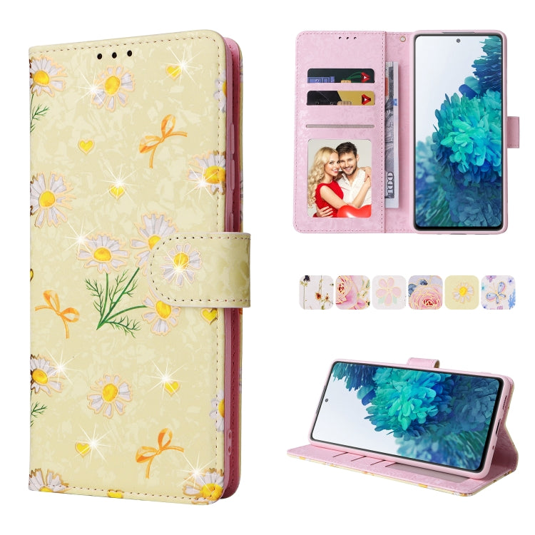 Bronzing Painting RFID Leather Case, For Samsung Galaxy S20 Plus, For Samsung Galaxy S20 FE, For Samsung Galaxy S20, For Samsung Galaxy S10 Plus, For Samsung Galaxy S10, For Samsung Galaxy S9 Plus, For Samsung Galaxy S9, For Samsung Galaxy S8