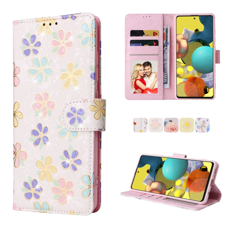 Bronzing Painting RFID Leather Case, For Samsung Galaxy A53 5G, For Samsung Galaxy A52 5G, For Samsung Galaxy A51, For Samsung Galaxy A33 5G, For Samsung Galaxy A32 5G, For Samsung Galaxy A32 4G, For Samsung Galaxy A23 4G, For Samsung Galaxy A22 5G