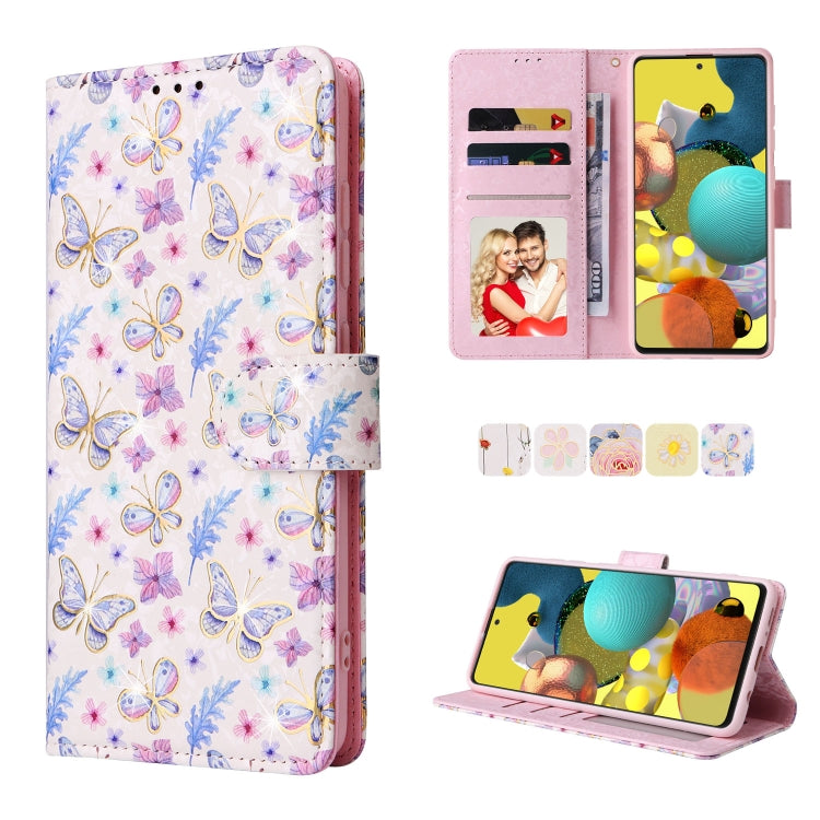 Bronzing Painting RFID Leather Case, For Samsung Galaxy A53 5G, For Samsung Galaxy A52 5G, For Samsung Galaxy A51, For Samsung Galaxy A33 5G, For Samsung Galaxy A32 5G, For Samsung Galaxy A32 4G, For Samsung Galaxy A23 4G, For Samsung Galaxy A22 5G