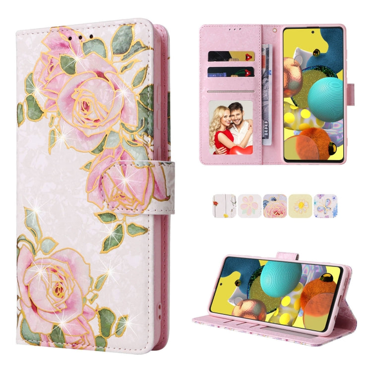 Bronzing Painting RFID Leather Case, For Samsung Galaxy A53 5G, For Samsung Galaxy A52 5G, For Samsung Galaxy A51, For Samsung Galaxy A33 5G, For Samsung Galaxy A32 5G, For Samsung Galaxy A32 4G, For Samsung Galaxy A23 4G, For Samsung Galaxy A22 5G