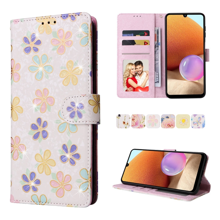 Bronzing Painting RFID Leather Case, For Samsung Galaxy A53 5G, For Samsung Galaxy A52 5G, For Samsung Galaxy A51, For Samsung Galaxy A33 5G, For Samsung Galaxy A32 5G, For Samsung Galaxy A32 4G, For Samsung Galaxy A23 4G, For Samsung Galaxy A22 5G