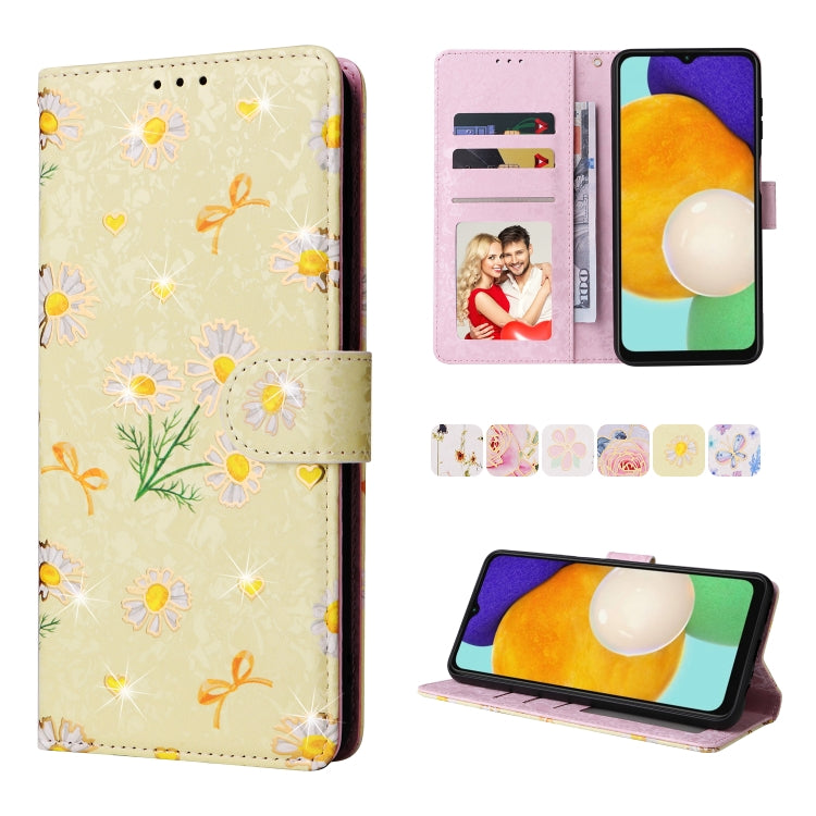 Bronzing Painting RFID Leather Case, For Samsung Galaxy A13 4G / 5G, For Samsung Galaxy A12, For Samsung Galaxy S8 Plus