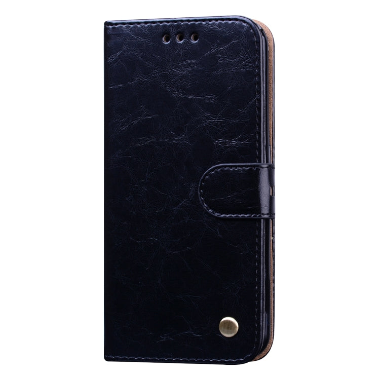 Business Style Oil Wax Texture Horizontal Flip Leather Case, with Holder & Card Slots & Wallet