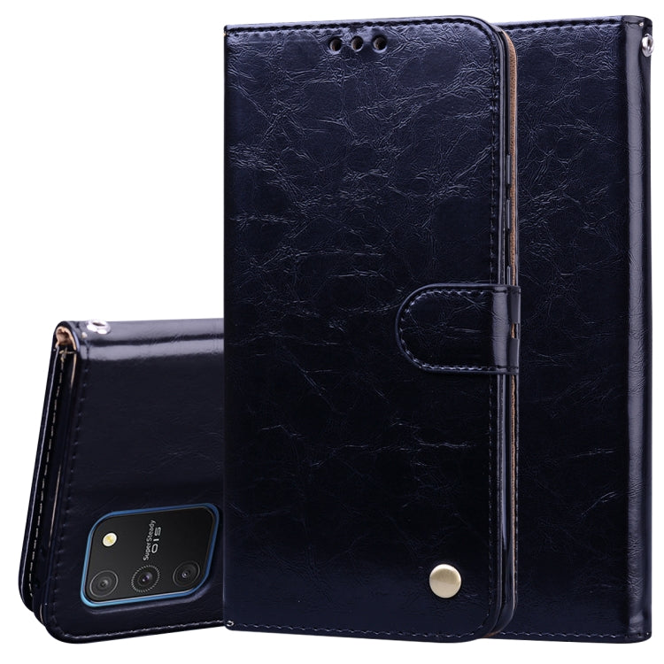Business Style Oil Wax Texture Horizontal Flip Leather Case, with Holder & Card Slots & Wallet
