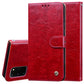 Business Style Oil Wax Texture Horizontal Flip Leather Case, with Holder & Card Slots & Wallet