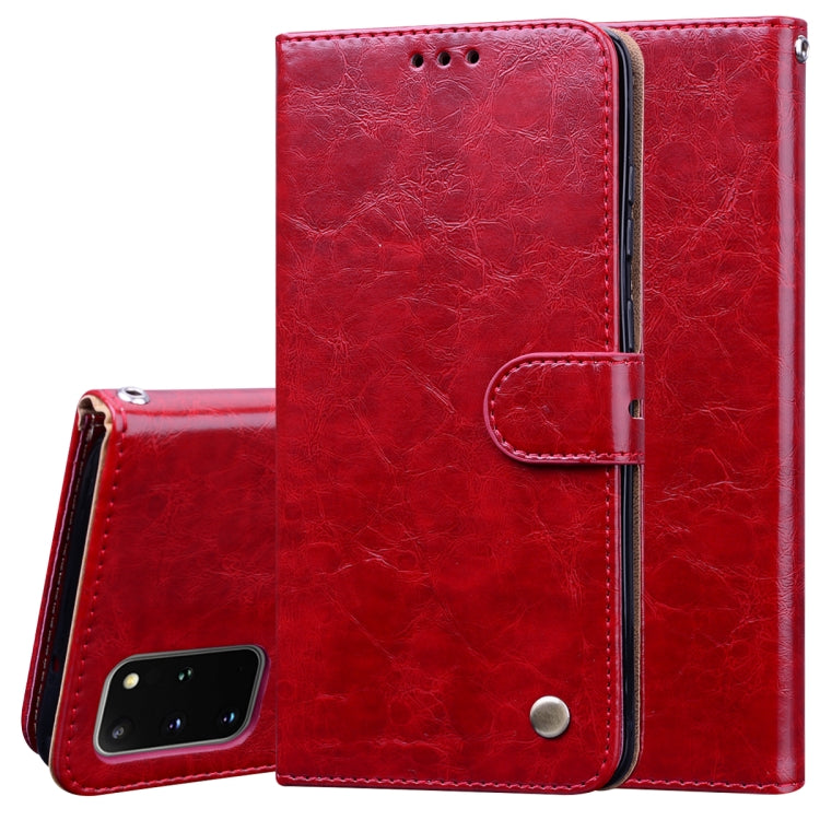 Business Style Oil Wax Texture Horizontal Flip Leather Case, with Holder & Card Slots & Wallet