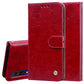 Business Style Oil Wax Texture Horizontal Flip Leather Case, with Holder & Card Slots & Wallet