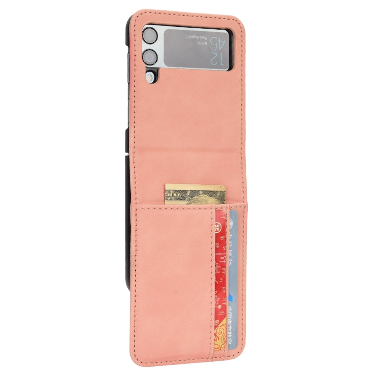 Skin-feeling Half-split External Card Slot Folding Phone Case